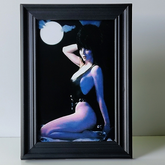 Elvira Horror Queen Cult Classic Gothic Punk Rock 80s 90s framed print - Picture 2 of 6